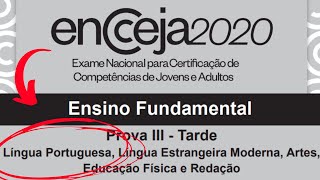 📘 RESOLUÇÃO DA PROVA  Língua Portuguesa  ENCCEJA 2020  Ensino Fundamental [upl. by Bleier164]