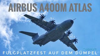 Airbus A400M Atlas  Pure Sound  Flugplatzfest quotAuf dem Dümpelquot 08062024 [upl. by Blinny]