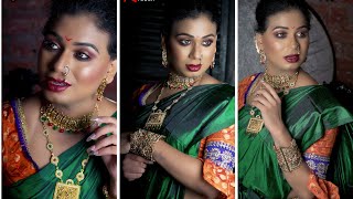 Male to Female Transformation  Maharashtrian Makeup Look  Best MtF Makeup Transformation [upl. by Enyaj]