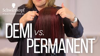 Comparing the same shade as a DEMI vs PERMANENT hair color [upl. by Krongold]