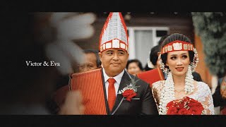 Pernikahan Adat Batak amp Nias  Victor amp Eva Moment  Wedding After Movie [upl. by Aridatha]