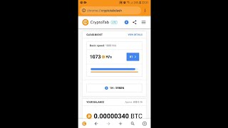 CARA MINING GRATIS CRYPTOTAB DI HP [upl. by Driscoll]