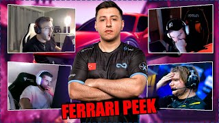 CS GO PROS amp CASTERS REACT TO XANTARES FERRARI PEEK [upl. by Eloc779]