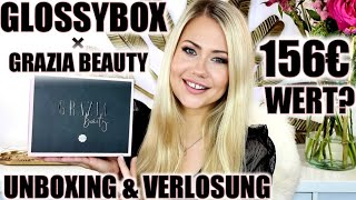 GLOSSYBOX x GRAZIA 🤩  UNBOXING amp VERLOSUNG [upl. by Llenrep]