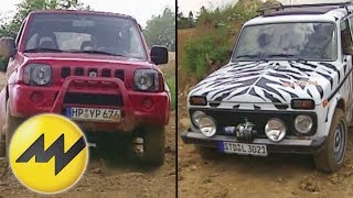 Lada Niva vs Suzuki Jimny OffroadZwerge im Vergleich [upl. by Trbor]