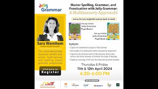 Master Spelling Grammar and Punctuation with Jolly Grammar A Multisensory Approach [upl. by Aicined]