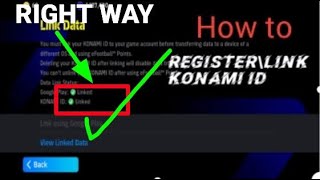 How to register Konami idAccount efootball 2024 mobileReake Gamerkonami id link [upl. by Leftwich]