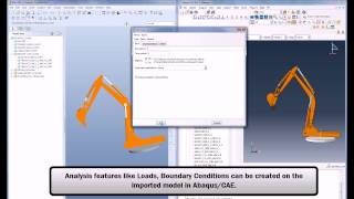 SIMULIA Abaqus ProECREO Associative Interface  Demo [upl. by Annairt]