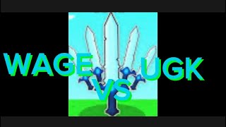 WAGE vs UGK friendly clan war Roblox bedwars [upl. by Allimaj]