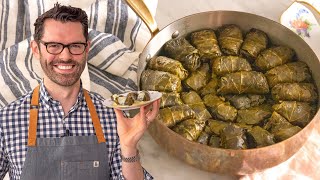 How to Make Dolmades  Stuffed Grape Leaves [upl. by Jim188]