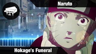 Naruto  HOKAGES FUNERAL  Piano Cover w Sheet Music [upl. by Morentz]