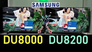 SAMSUNG DU8000 vs DU8200 Smart TVs 4K  Crystal Color  Panel VA [upl. by Katine819]