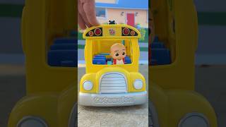 Baby JJ is ready to ride the bus to school Toy Pretend Play cocomelon toys [upl. by Halilad364]