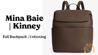 Mina Baie Kinney  Full Backpack  Unboxing  minabaieofficial [upl. by Gratiana]