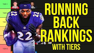 Top 20 Running Back Rankings amp Tiers  2024 Fantasy Football [upl. by Quenna126]