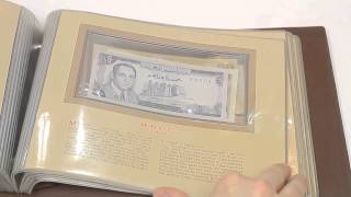 THE MOST TREASURED BANKNOTES OF THE WORLD COLLECTION ALBUM [upl. by Sixela801]