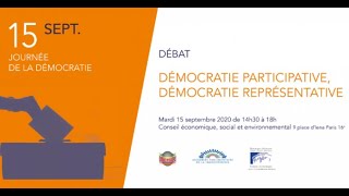 Démocratie participative démocratie représentative  cese [upl. by Ybba]