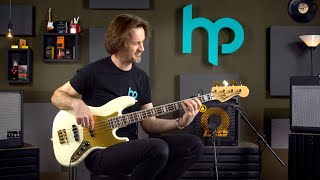 Squier 40th Anniversary Jazz Bass Gold Edition elektromos basszusgitár [upl. by Hayidan]