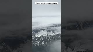 Alaska Mountains View while Flying into Anchorage Airport Alaska USA shorts tastysproutschannel [upl. by Slaohcin]