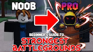 HOW TO PLAY The Strongest Battlegrounds  A Beginners Guide [upl. by Yenot]