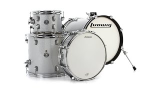 Ludwig Breakbeats 4piece Shell Pack with Snare Drum Review by Sweetwater [upl. by Airekahs]