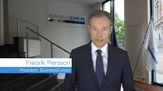 Fredrik Persson priorities for a successful EU [upl. by Brownson]