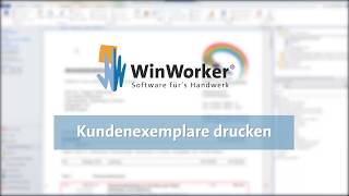 WinWorker Tutorial Kundenexemplare drucken [upl. by Schacker]