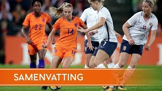 Highlights OranjeLeeuwinnen  Noorwegen 24102017 [upl. by Bencion]