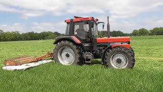 Mowing silage with Case IH [upl. by Ahsiloc]