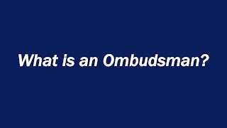 What is an Ombudsman Definition and meaning [upl. by Eelano]