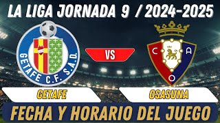 Partido De Liga Hoy Getafe vs Osasuna [upl. by Hazlett]