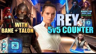 5v5 REY wHOLDO DATACRON COUNTER wDARTH BANE  SWGOH [upl. by Abihsot]