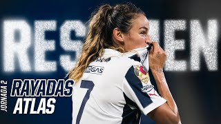 Resumen 📹 Rayadas 5  0 Atlas  Goleada y estreno goleador 🤩⚽️ [upl. by Eiral]