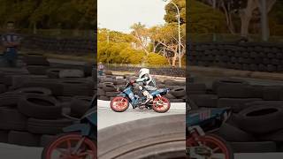 A dance between courage n confidence motorbikeracing malaysia racing viralvideo shorts [upl. by Juback]