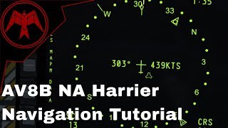 DCS AV8B NA Harrier Tacan and ILSAWLS Navigation Tutorial [upl. by Modesty739]