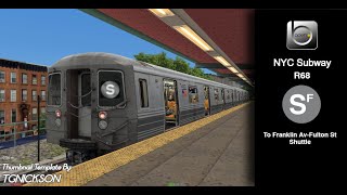 OpenBVE ►R68  Shuttle Train  To Franklin Avenue◀ [upl. by Terrance]