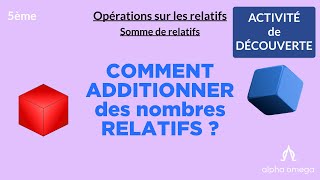 5ème Comment additionner des nombres relatifs [upl. by Anewor]