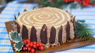 Moja Panj Tortana drugaciji nacinjako dekorativna puna cokolade i oraha Chocolate Christmas Cake [upl. by Aralk]