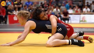 🤼  Wrestling  German Championships 2022 Womans Freestyle  50kg Bronze  SCHMIEDER vs SCHNAPP [upl. by Kassie211]