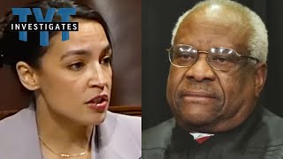 WATCH AOC Shows NO MERCY To Clarence Thomas [upl. by Vareck925]