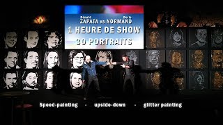 On la fait  30 portraits en 1 heure speedpainting [upl. by Dnumsed642]