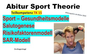 ABITUR SPORT THEORIE 2025 TK 15 SALUTOGENESE SARModell Risikofaktoren Gesundheitsförderung [upl. by Claud365]