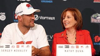 SERGEY KOVALEV amp KATHY DUVA  DELUSION amp DENIAL OVER ELEIDER ALVAREZ KO LOSS [upl. by Dnalram]