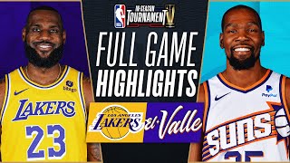 LAKERS at SUNS  NBA INSEASON TOURNAMENT 🏆  FULL GAME HIGHLIGHTS  November 10 2023 [upl. by Denice]