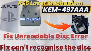 Solve All PS5 Disc Reading Problems  StepbyStep Laser Mechanism Replacement Guide KEM497AAA [upl. by Felicie985]