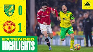 EXTENDED HIGHLIGHTS  Norwich City 01 Manchester United [upl. by Gaskins]