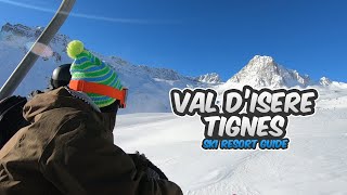 Val dIsere  Tignes ski resort guide 30 Fresse green run [upl. by Woodberry699]