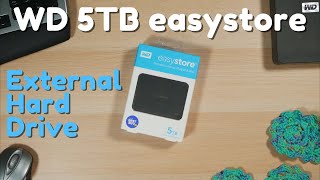 Best Cheap External Hard Drive Western Digital easystore External 5TB Hard Drive Review [upl. by Anaik]