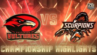 HIGHLIGHTS SFL Season 20 Championship No 4 Baltimore 113 at No 2 Arizona 113 [upl. by Nalat]