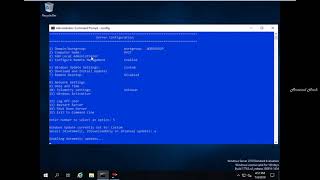 How to change Windows Update settings using SCONFIG on windows server 2019 [upl. by Smallman55]